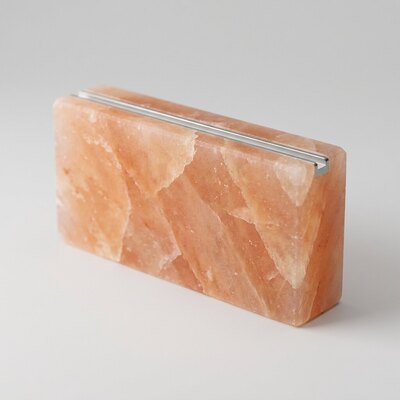 Соляной кирпич 20x10x3,5см шлифованный с пазом для монтажа из Гималайской соли не торцованный